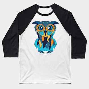 Funny Feathery baby owl Baseball T-Shirt